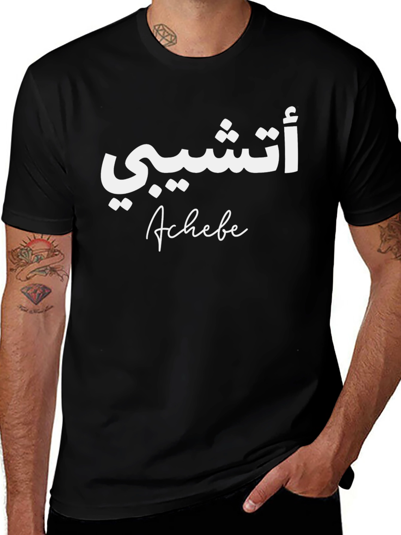 Achebe Arabic Script Graphic T-Shirt