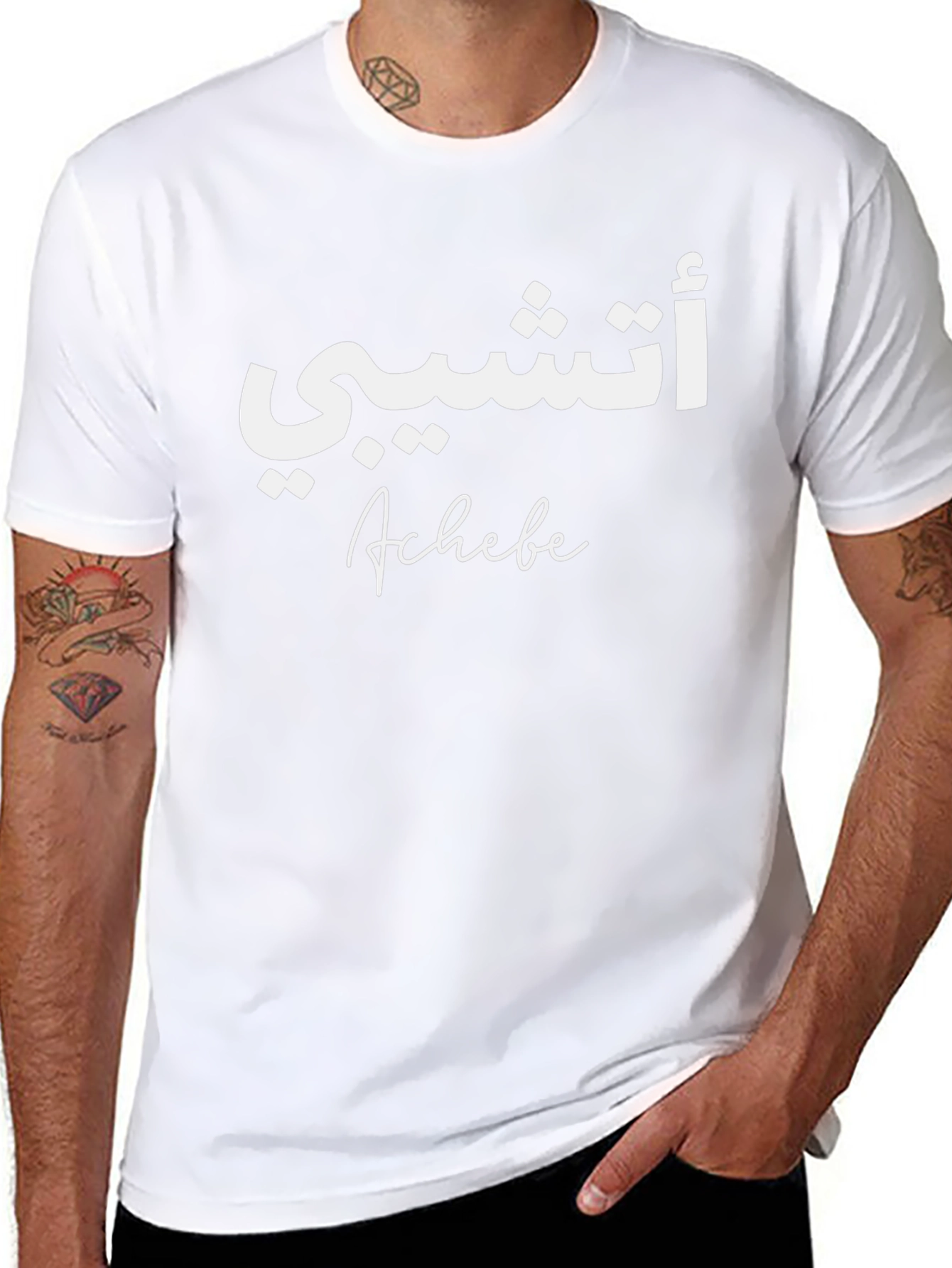 Achebe Arabic Script Graphic T-Shirt