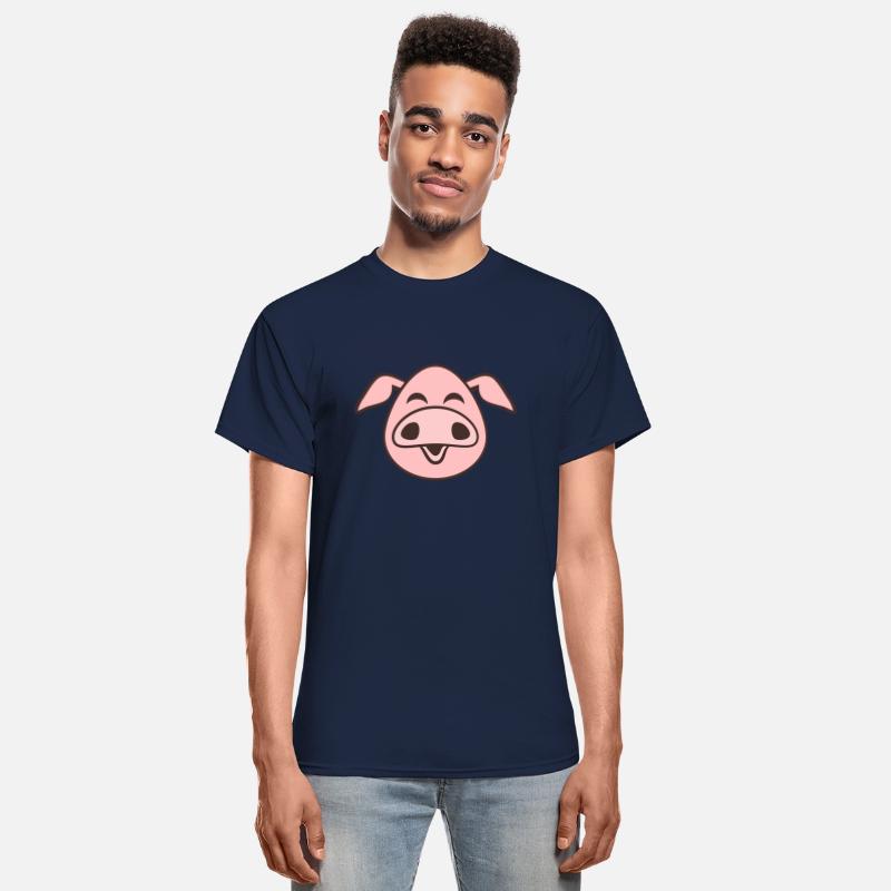 Little cute piggy face comic pig piglet animal