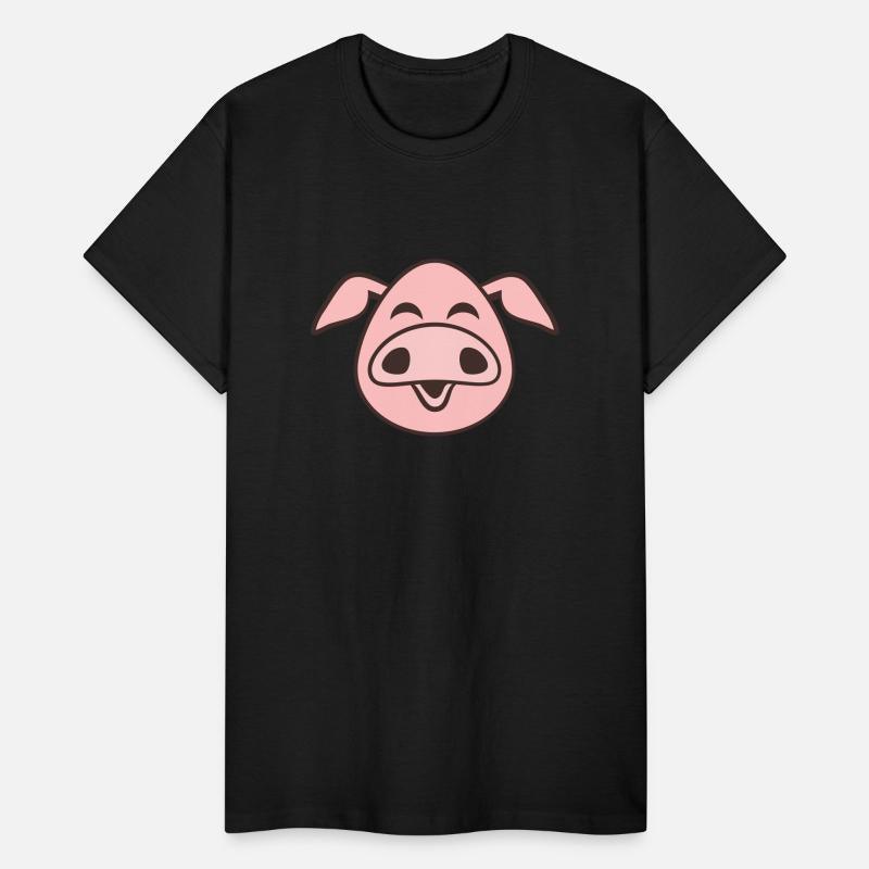 Little cute piggy face comic pig piglet animal