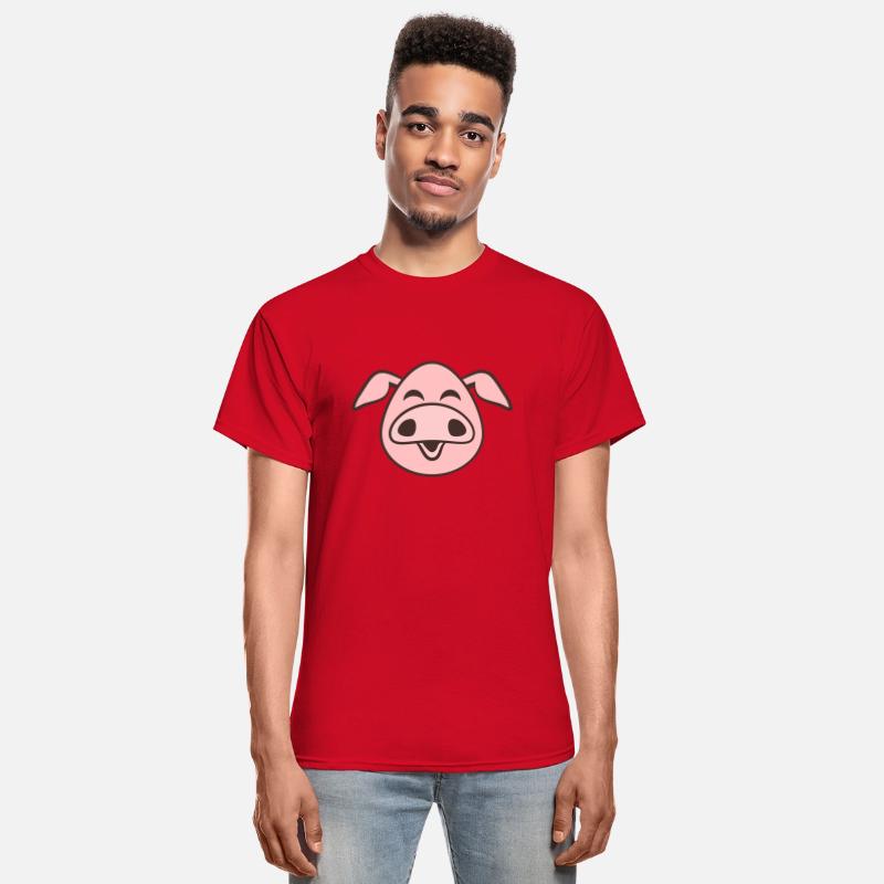 Little cute piggy face comic pig piglet animal