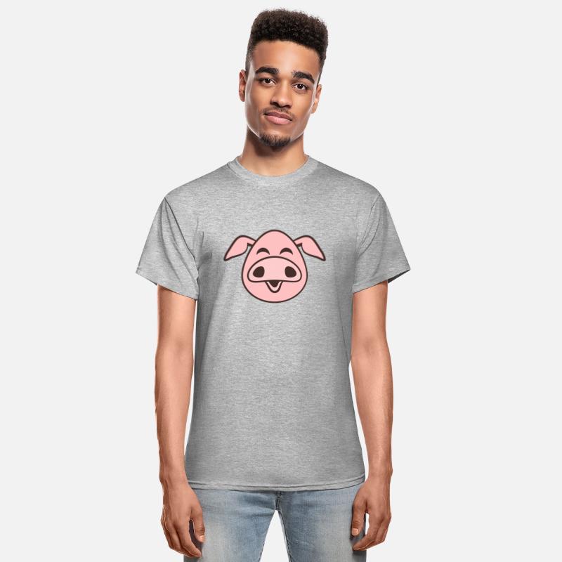 Little cute piggy face comic pig piglet animal