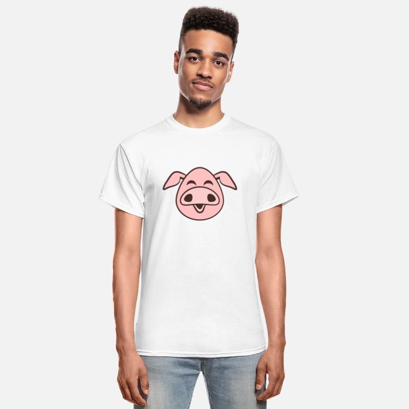Little cute piggy face comic pig piglet animal