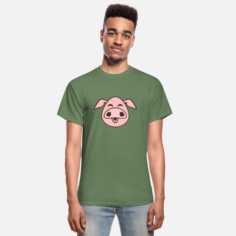 Little cute piggy face comic pig piglet animal