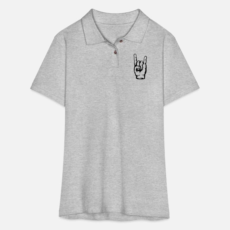 Logo heavy metal hand