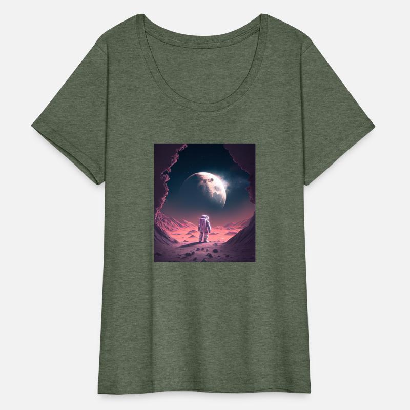 Lone Astronaut: A Glimpse of Earth from the Moon