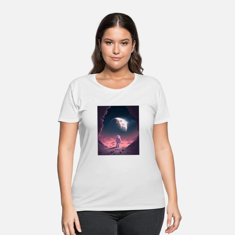 Lone Astronaut: A Glimpse of Earth from the Moon