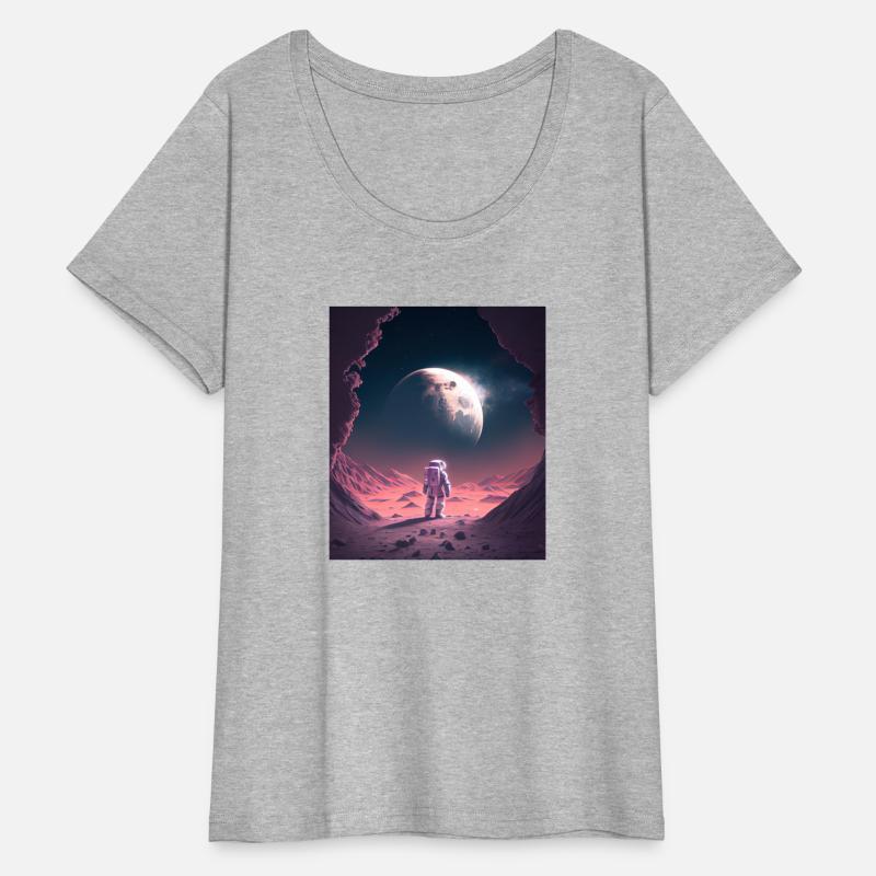 Lone Astronaut: A Glimpse of Earth from the Moon