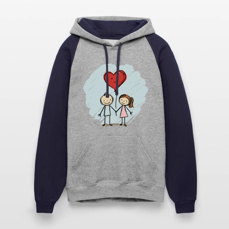 Lovers Stick Figure Couple Valentine's Day