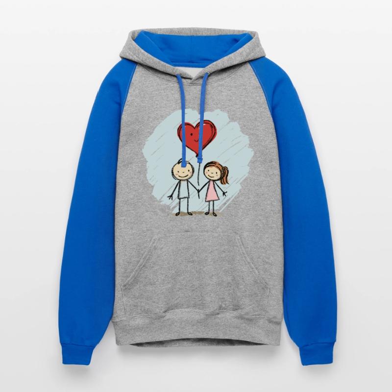 Lovers Stick Figure Couple Valentine's Day