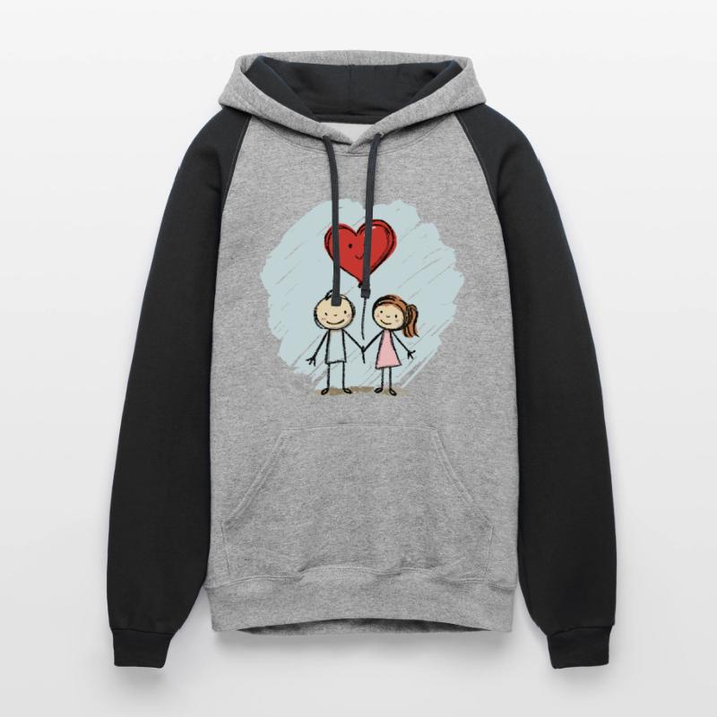 Lovers Stick Figure Couple Valentine's Day