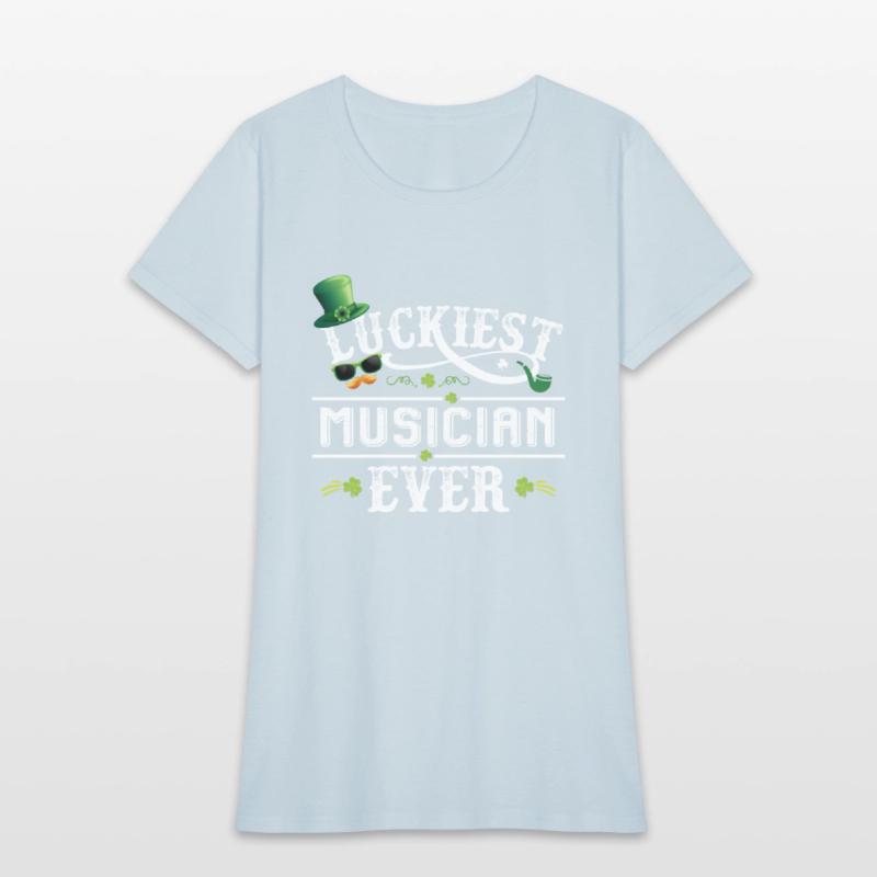 Luckiest Musician Ever Leprechaun St Patrick Day