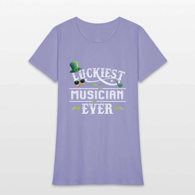 Luckiest Musician Ever Leprechaun St Patrick Day
