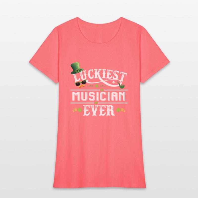Luckiest Musician Ever Leprechaun St Patrick Day