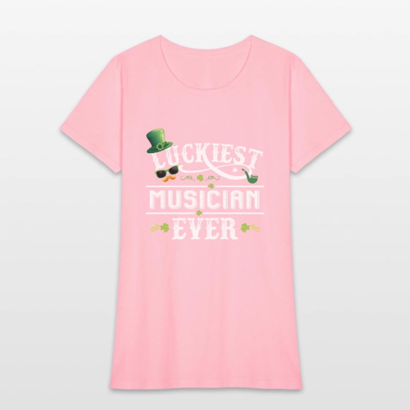 Luckiest Musician Ever Leprechaun St Patrick Day