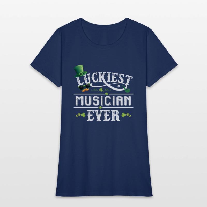 Luckiest Musician Ever Leprechaun St Patrick Day