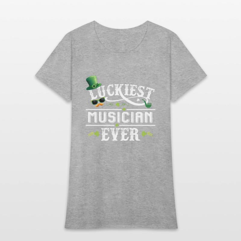 Luckiest Musician Ever Leprechaun St Patrick Day