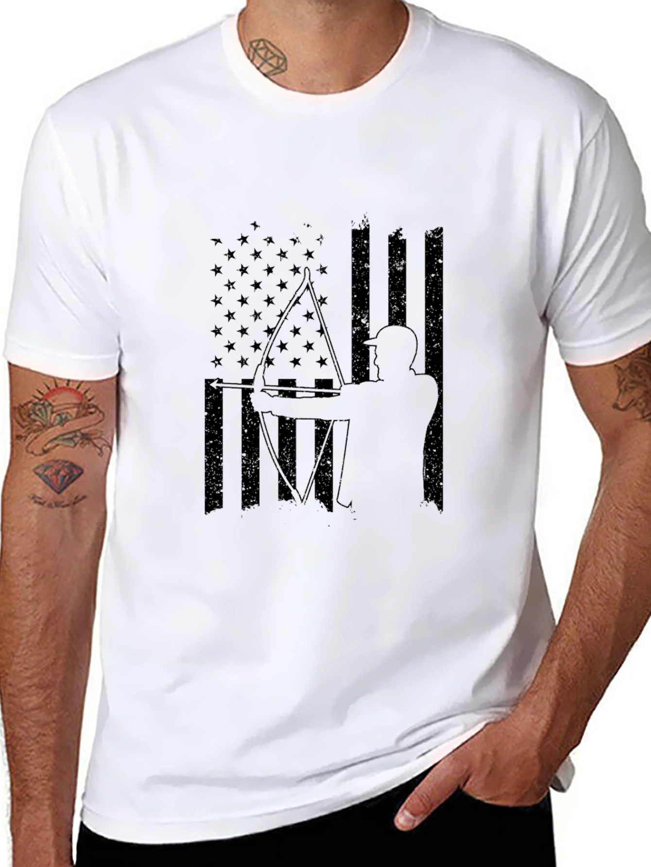 American Archer Graphic Tee - Patriotic Style
