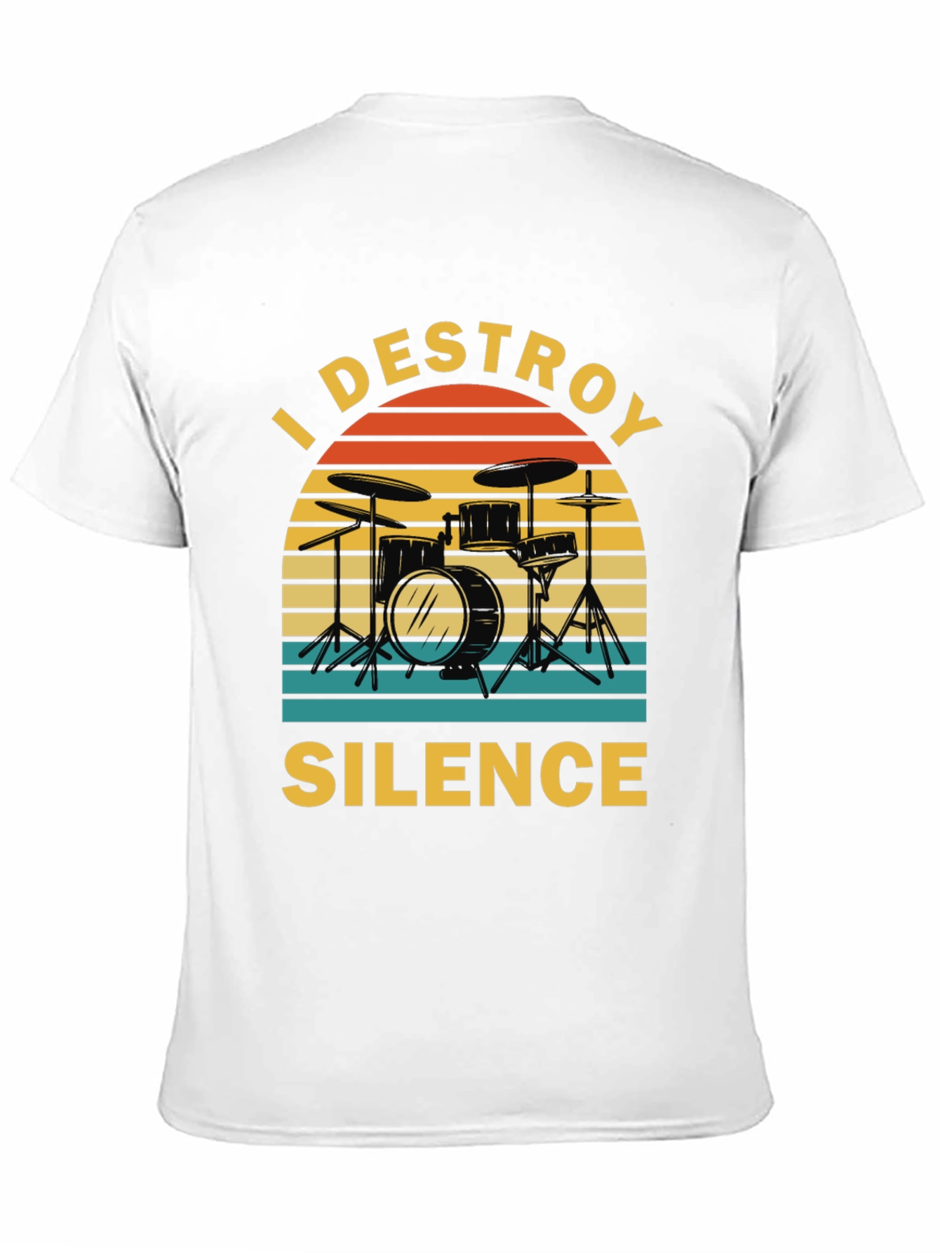 I Destroy Silence Drummer T-Shirt
