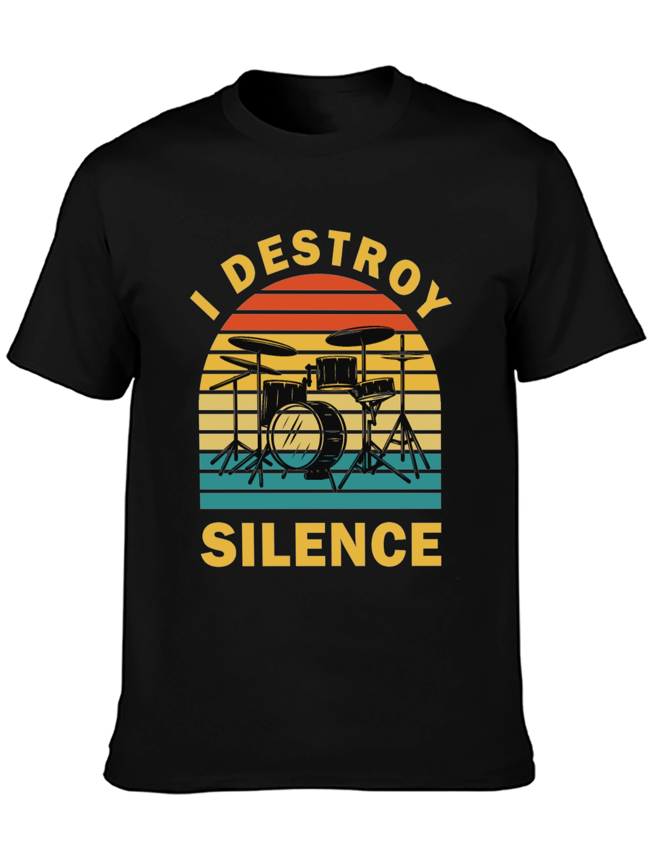 I Destroy Silence Drummer T-Shirt