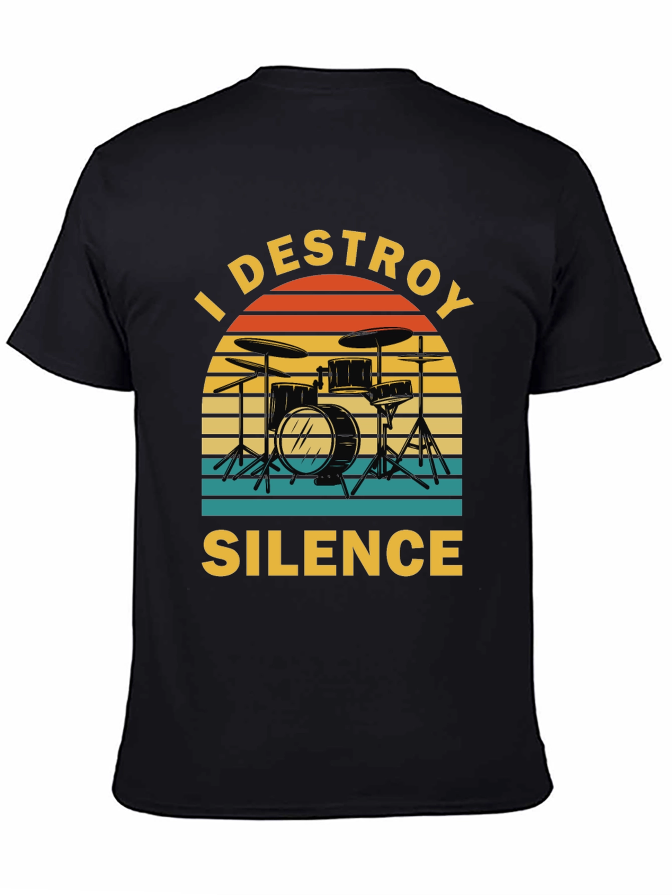 I Destroy Silence Drummer T-Shirt