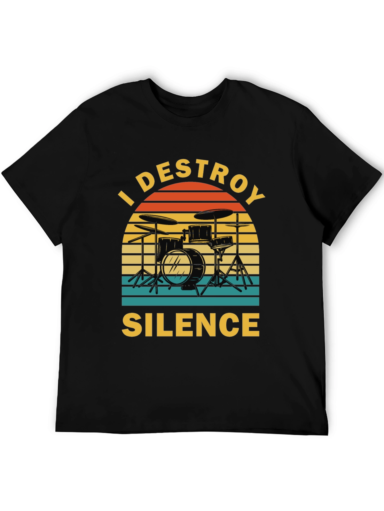 I Destroy Silence Drummer T-Shirt