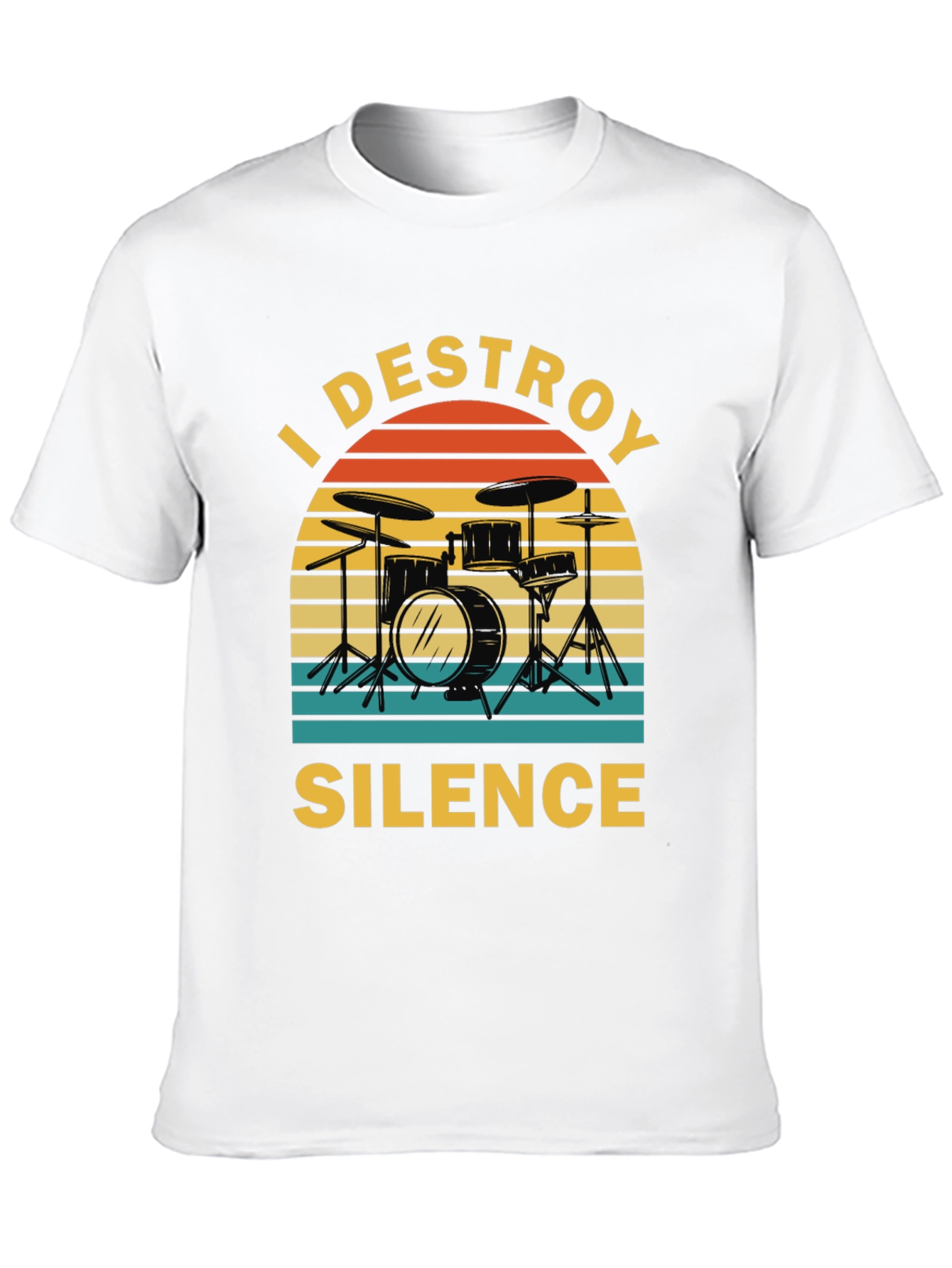 I Destroy Silence Drummer T-Shirt
