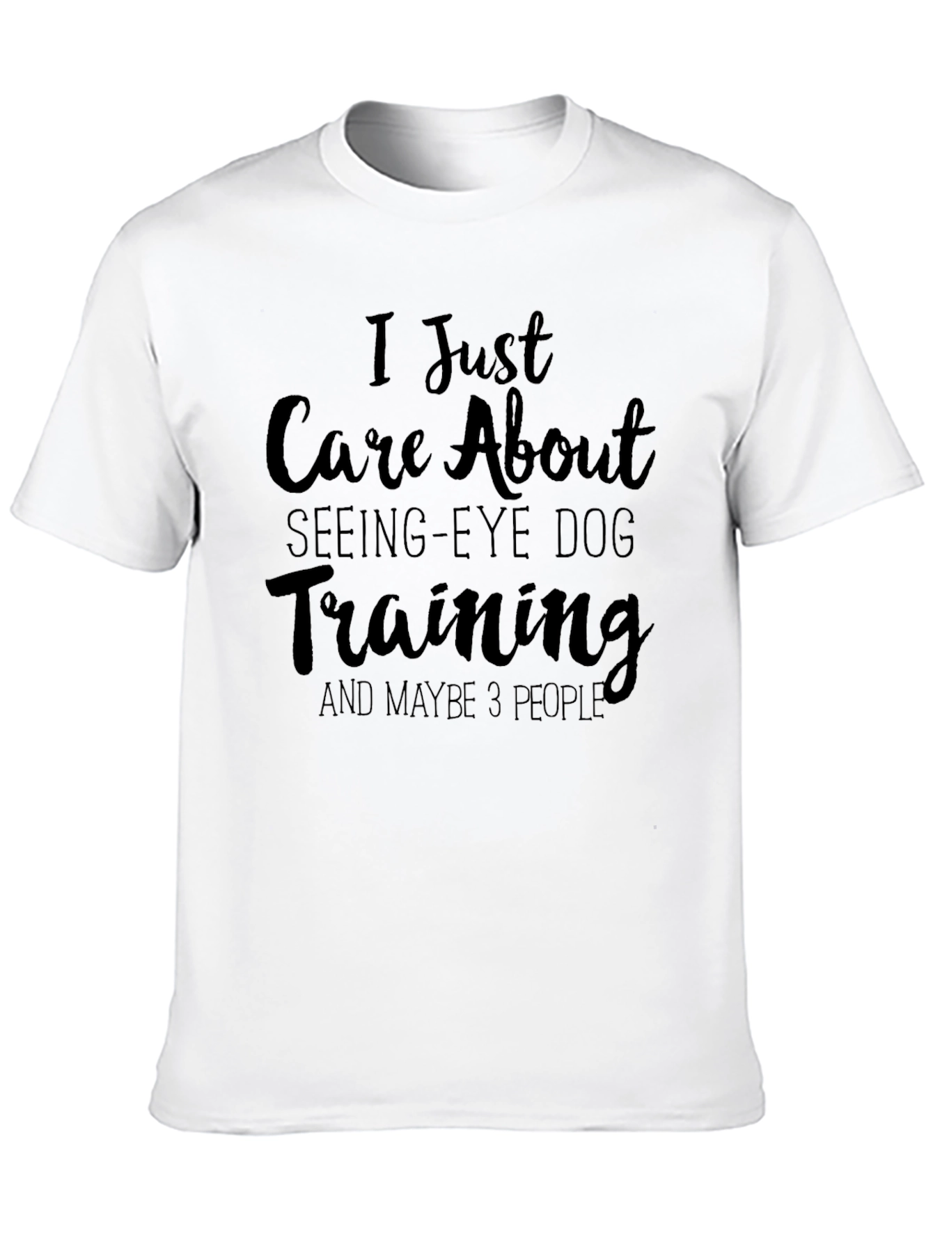 I Care About Seeing-Eye Dog Training T-Shirt