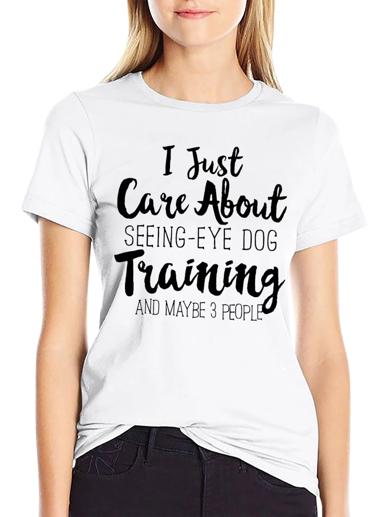 I Care About Seeing-Eye Dog Training T-Shirt