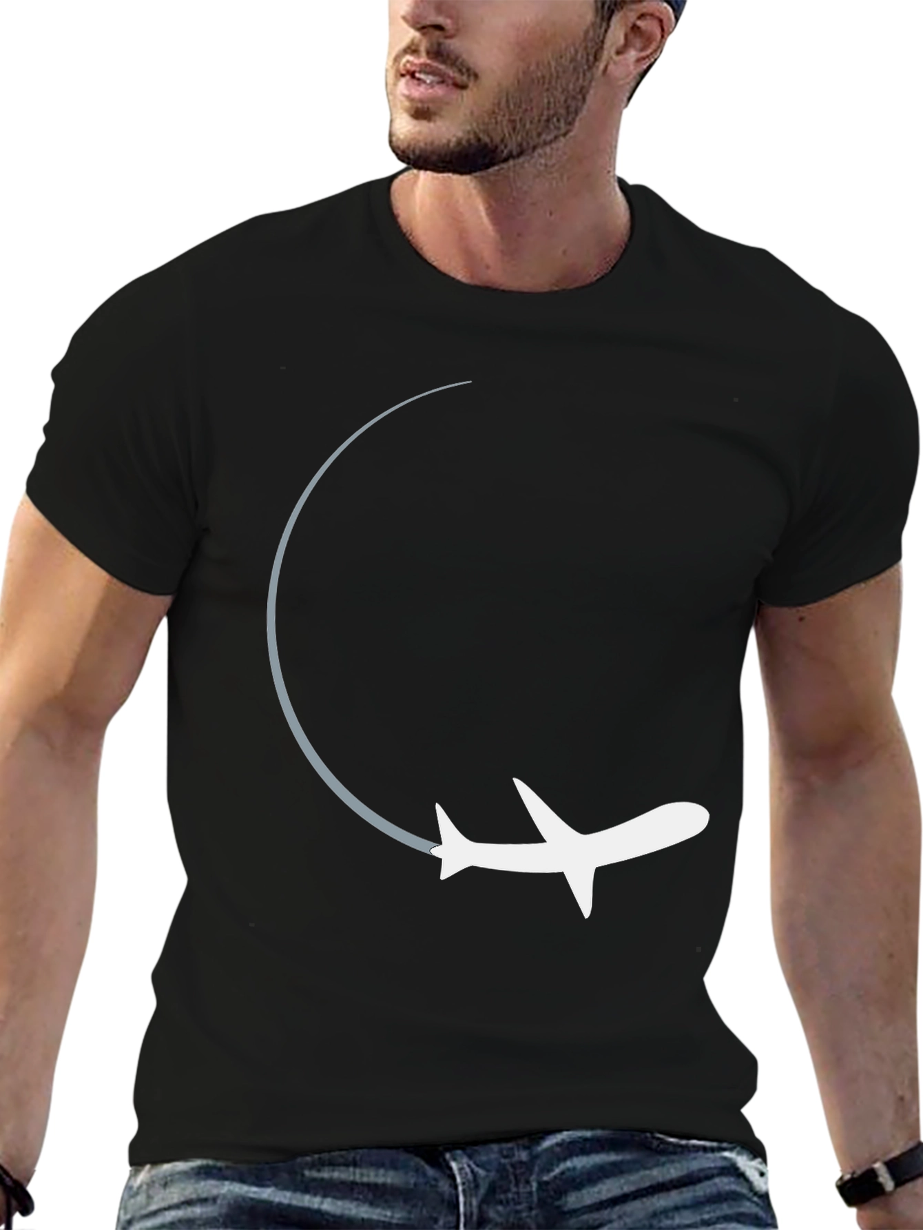 Airplane Takeoff Graphic T-Shirt