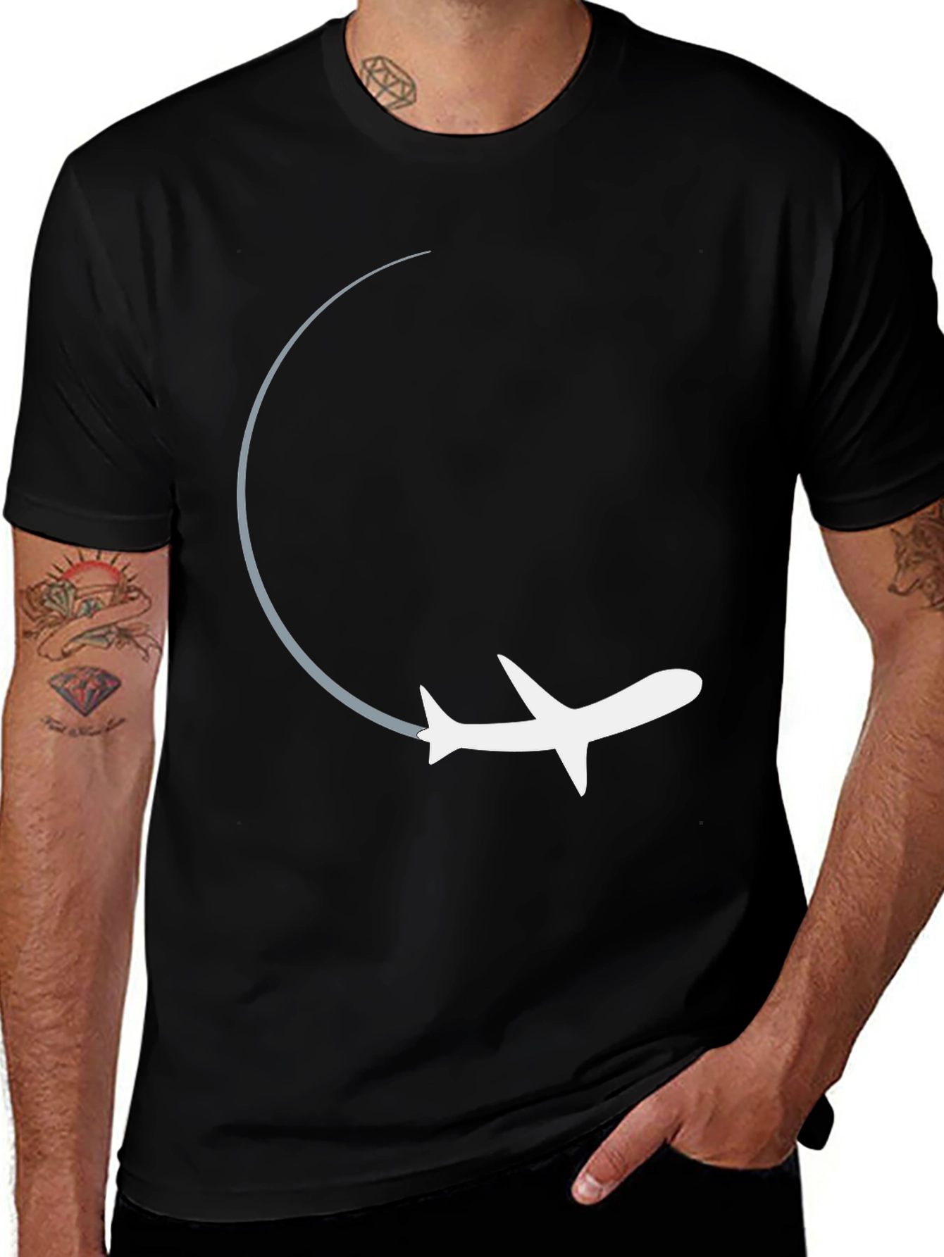 Airplane Takeoff Graphic T-Shirt