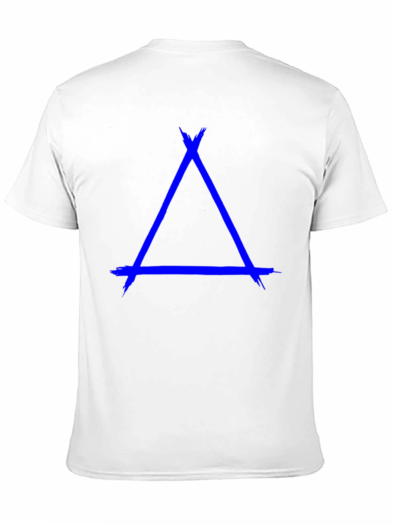 Abstract Triangle Graphic Tee - Mens Black T-Shirt