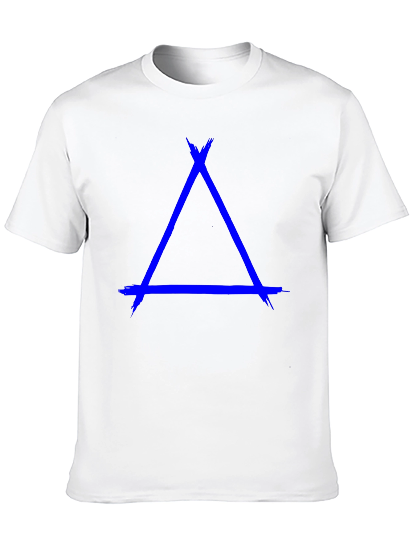 Abstract Triangle Graphic Tee - Mens Black T-Shirt