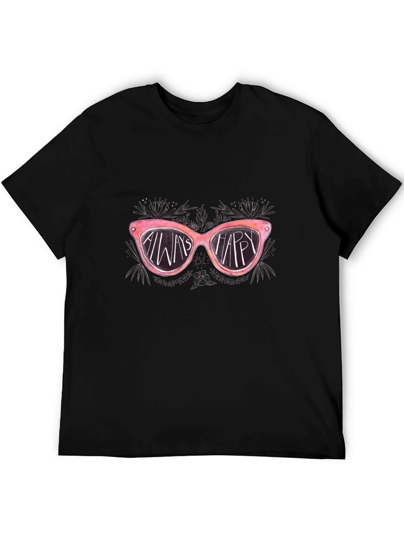 Always Be Happy Sunglasses Graphic Tee