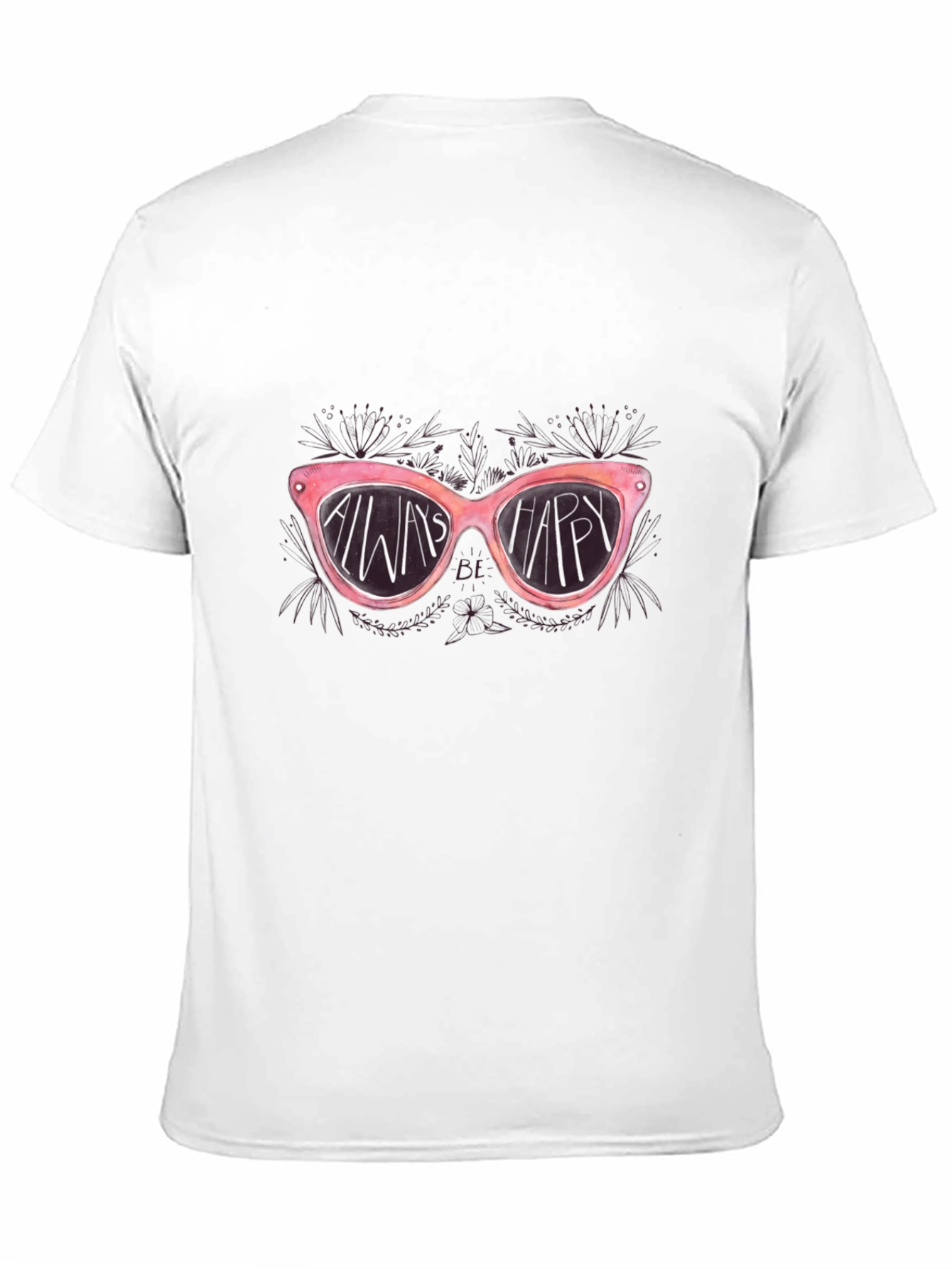 Always Be Happy Sunglasses Graphic Tee