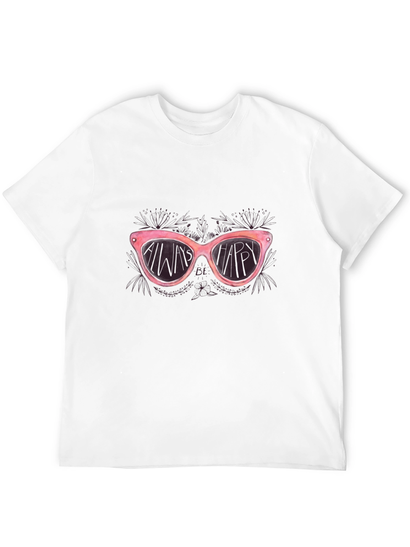 Always Be Happy Sunglasses Graphic Tee