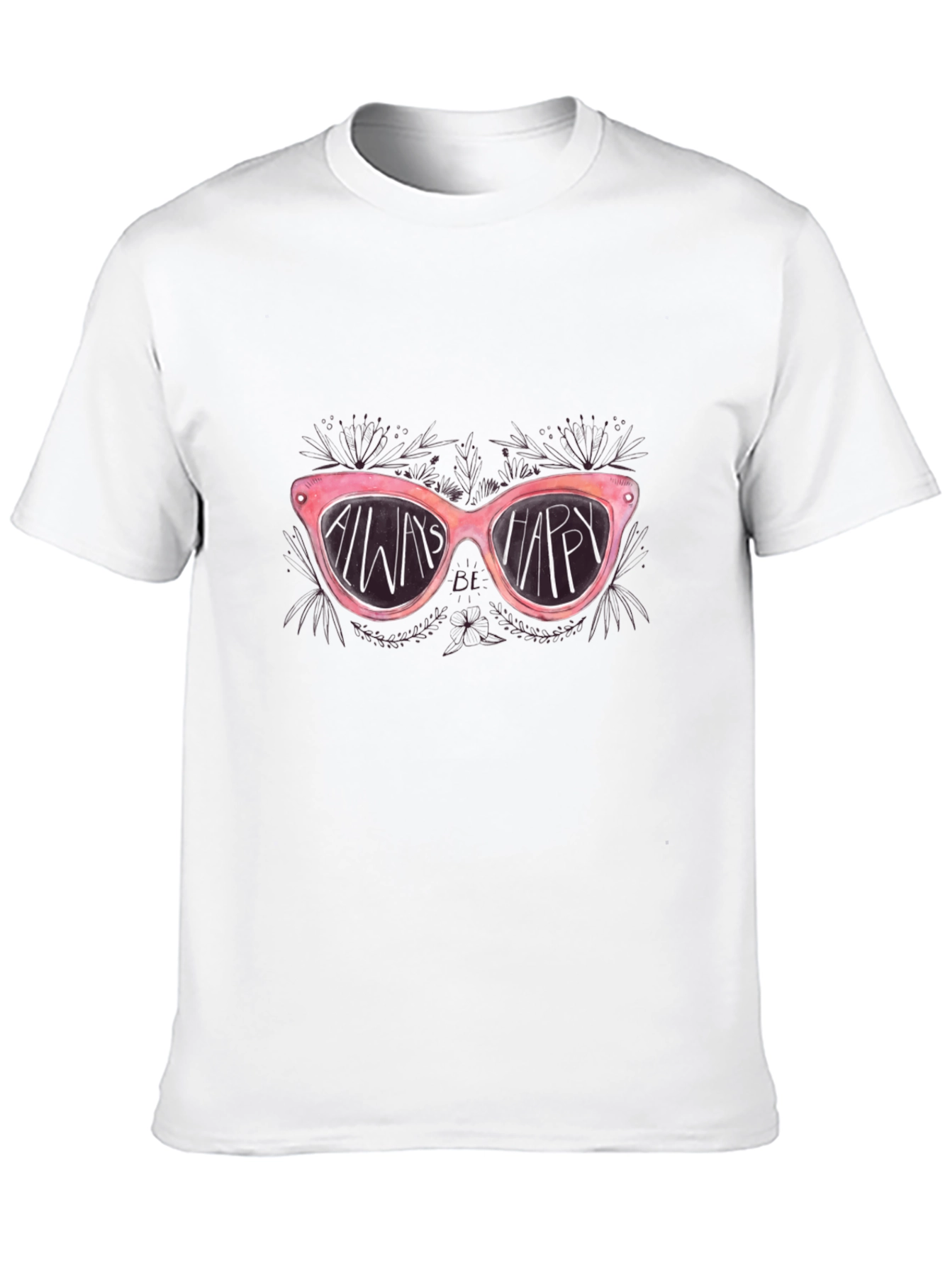 Always Be Happy Sunglasses Graphic Tee