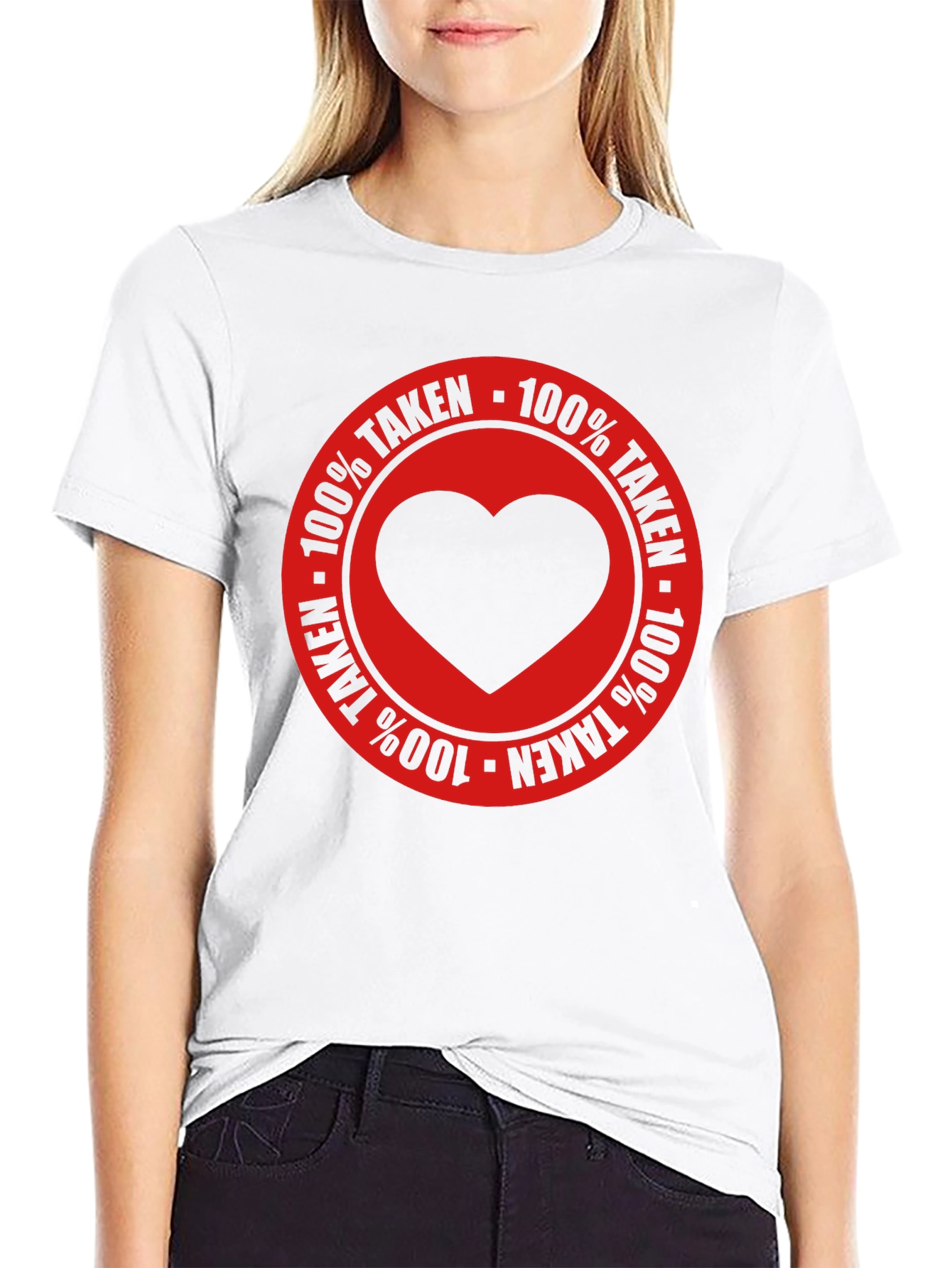 100% Taken Heart Graphic Tee - Black