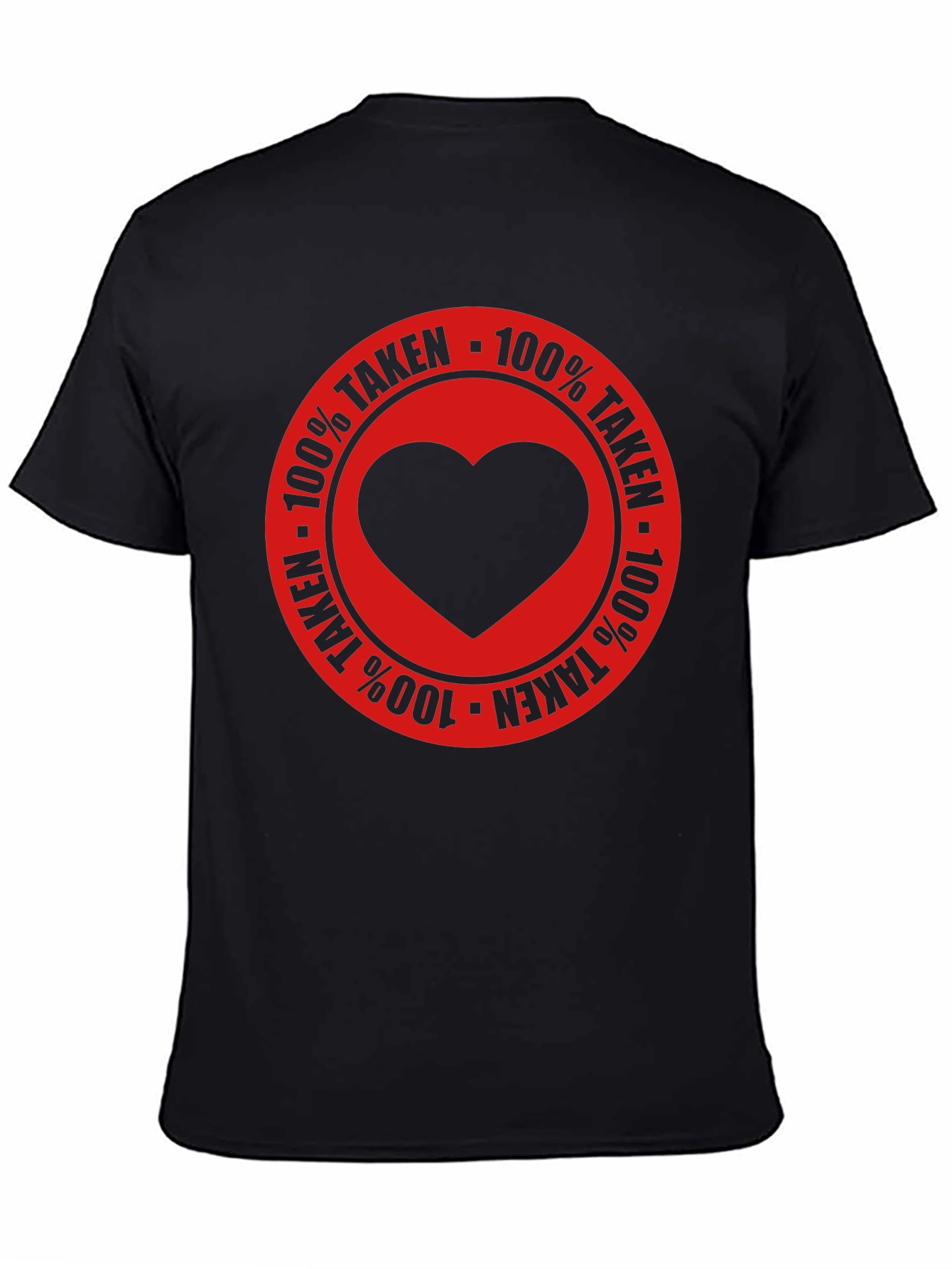 100% Taken Heart Graphic Tee - Black