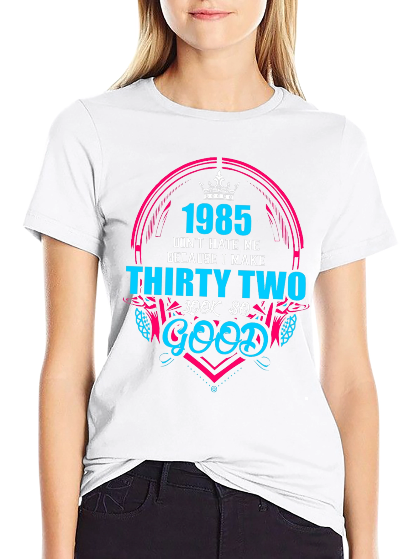 1985 Birthday Graphic Tee - Dont Hate Me