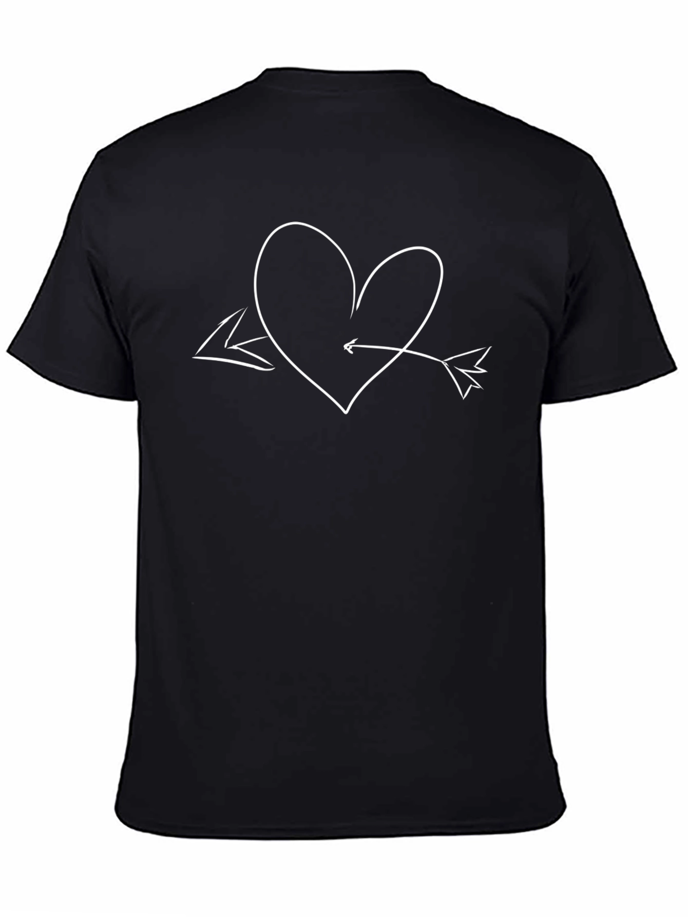 Heart Arrow Graphic Tee - Stylish Casual Comfort