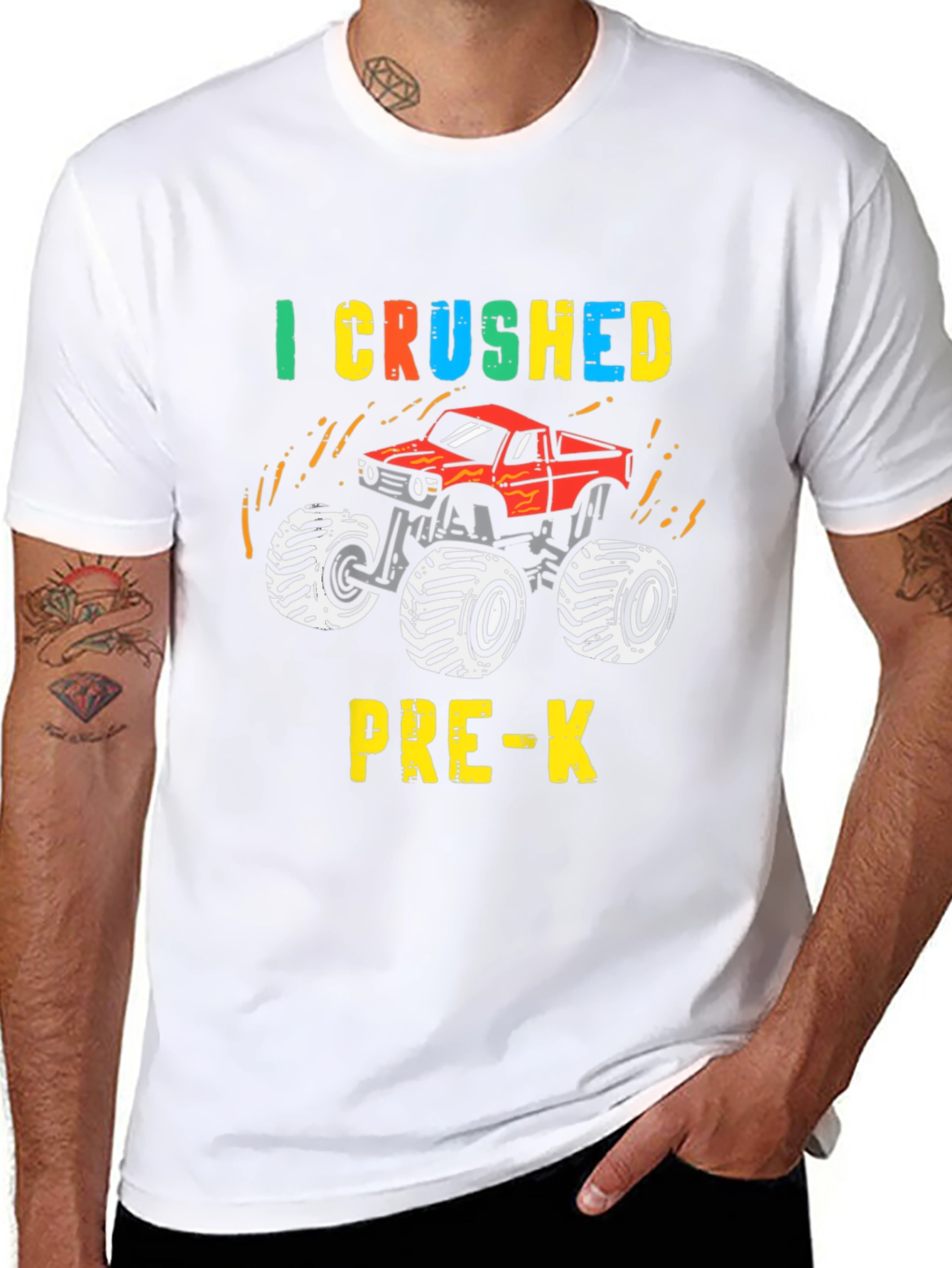 I Crushed Pre-K Monster Truck T-Shirt