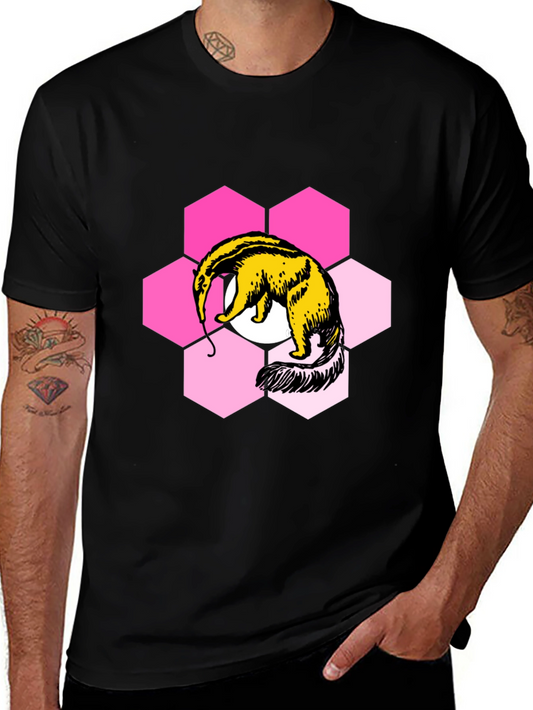 Anteater Hexagon Graphic Tee - Soft Cotton Blend Shirt