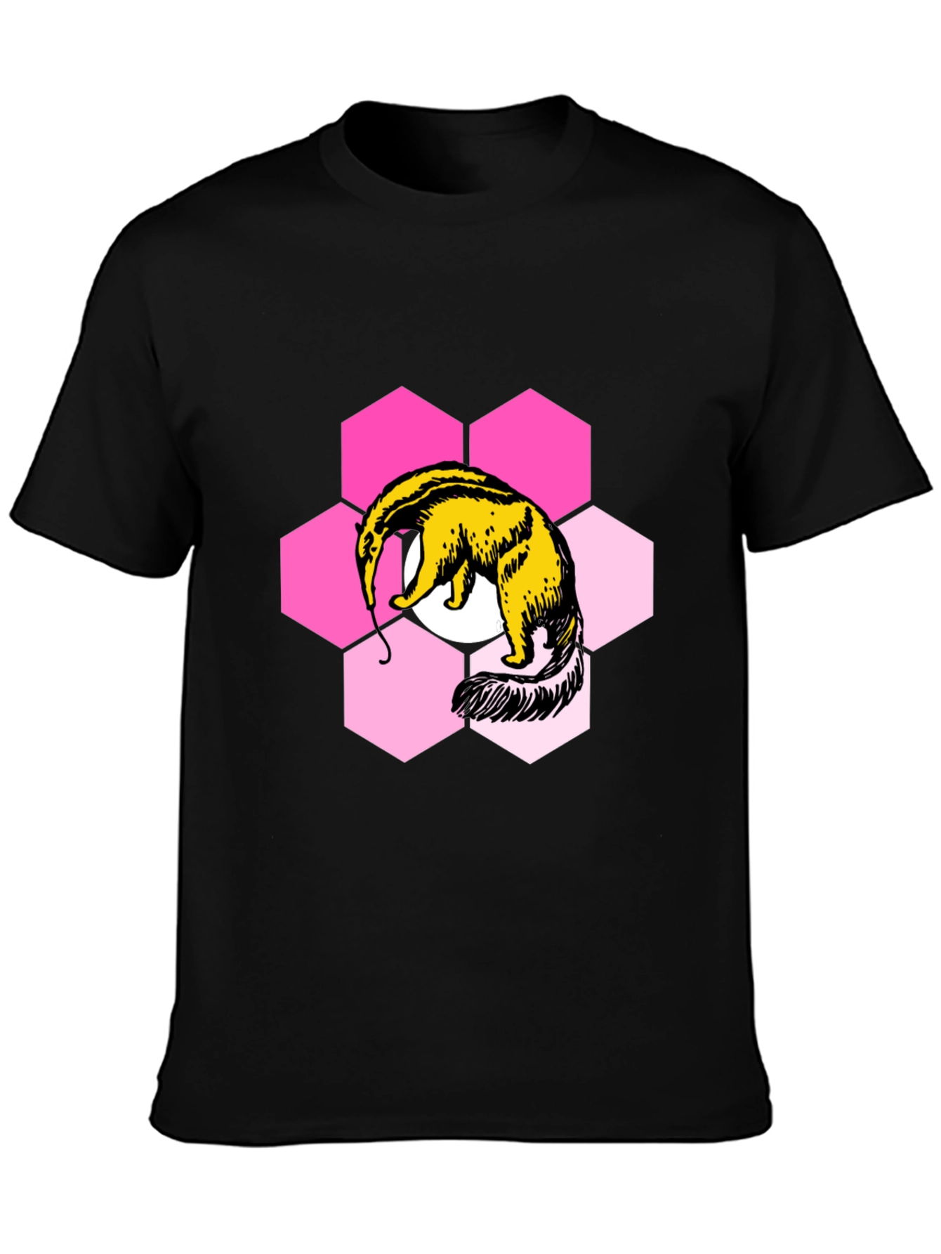Anteater Hexagon Graphic Tee - Soft Cotton Blend Shirt