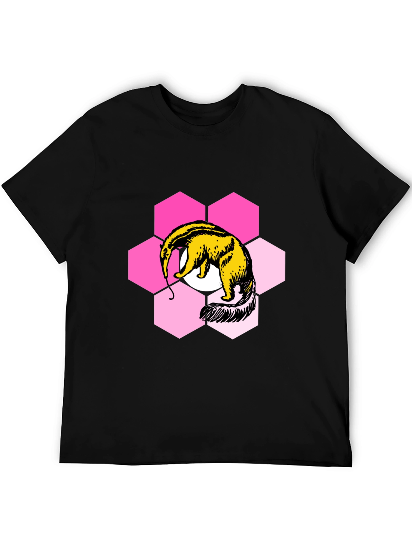 Anteater Hexagon Graphic Tee - Soft Cotton Blend Shirt