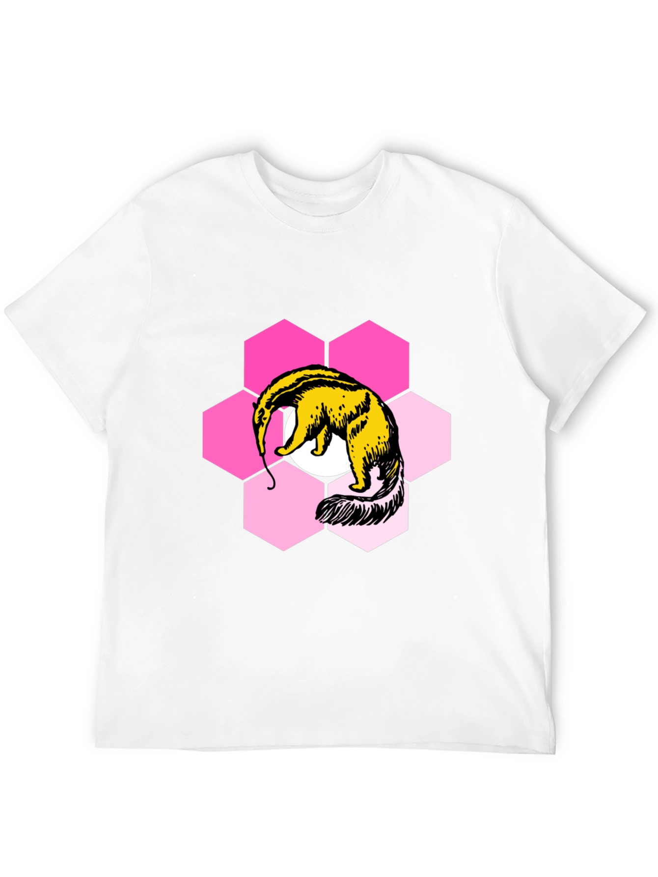 Anteater Hexagon Graphic Tee - Soft Cotton Blend Shirt