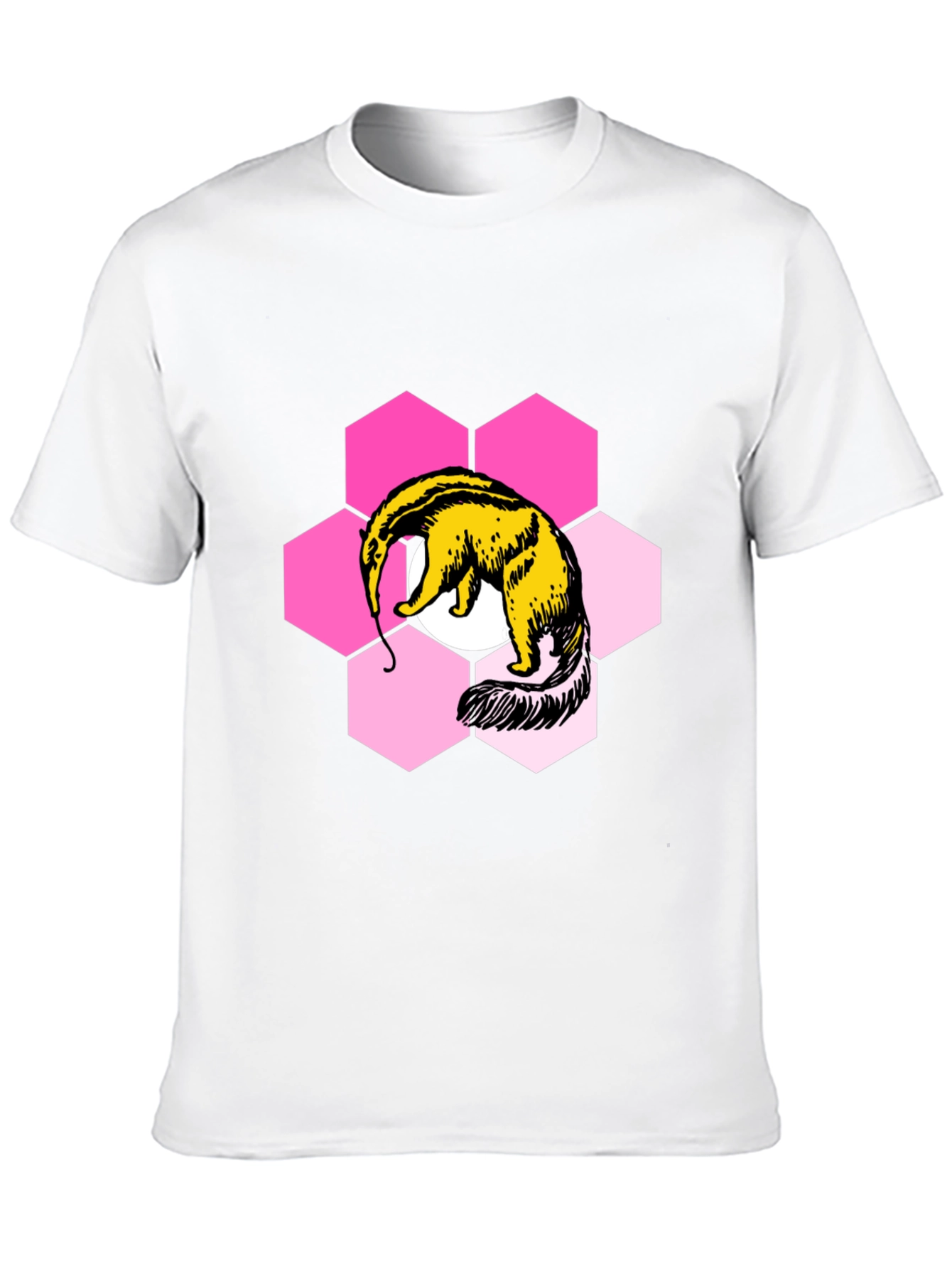 Anteater Hexagon Graphic Tee - Soft Cotton Blend Shirt