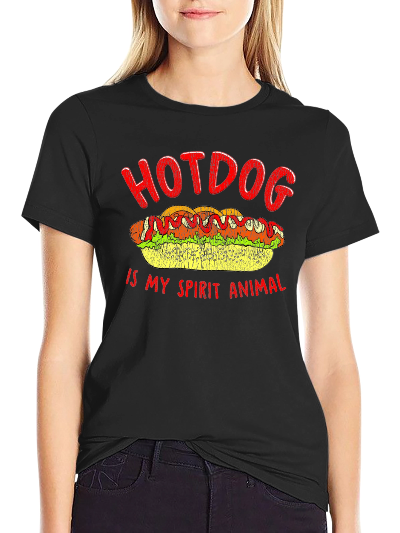 Hotdog Spirit Animal T-Shirt - Foodie Tee