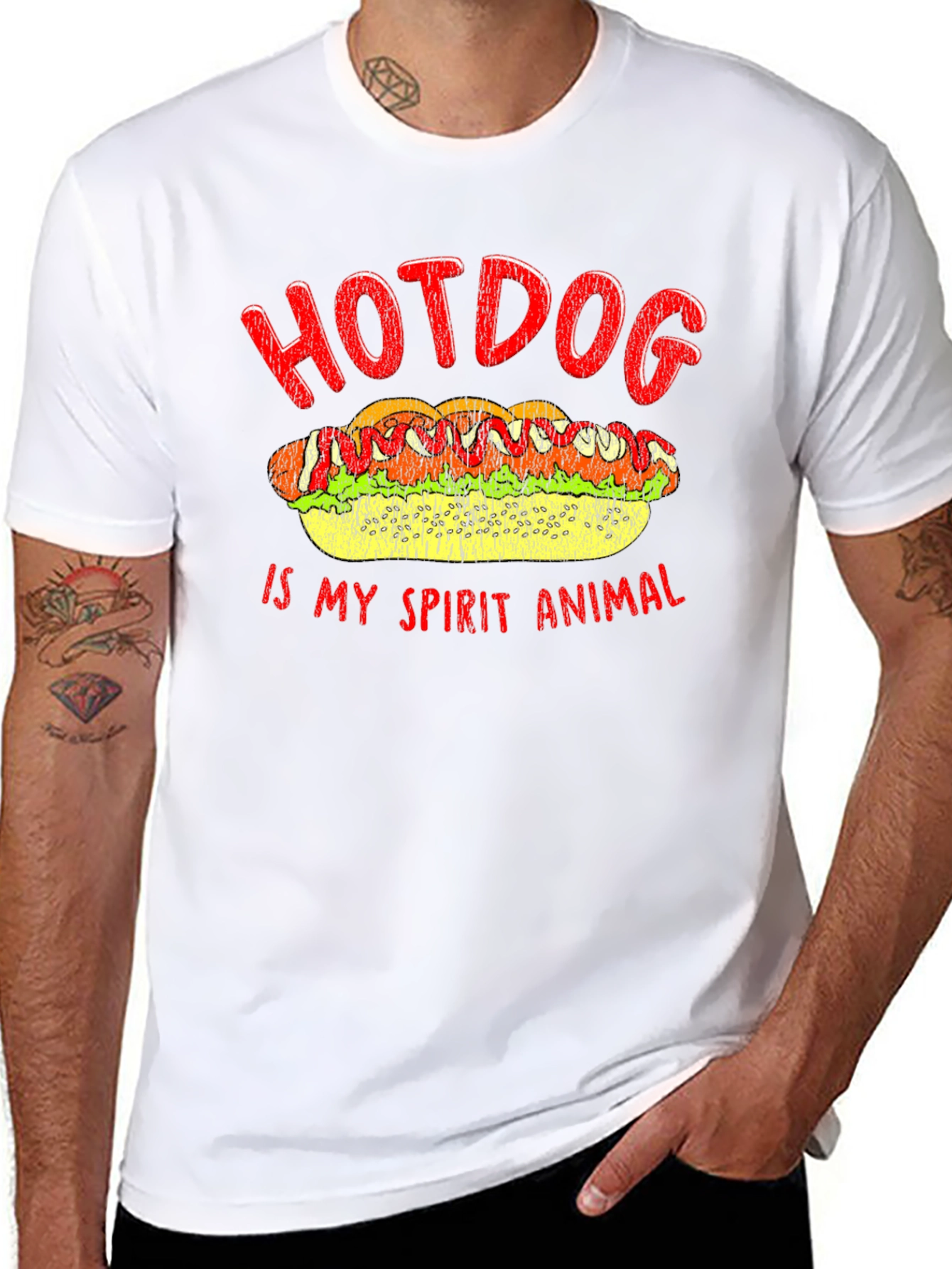 Hotdog Spirit Animal T-Shirt - Foodie Tee