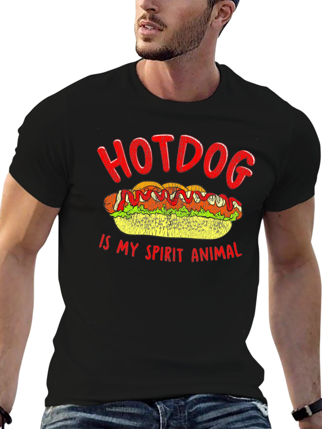 Hotdog Spirit Animal T-Shirt - Foodie Tee
